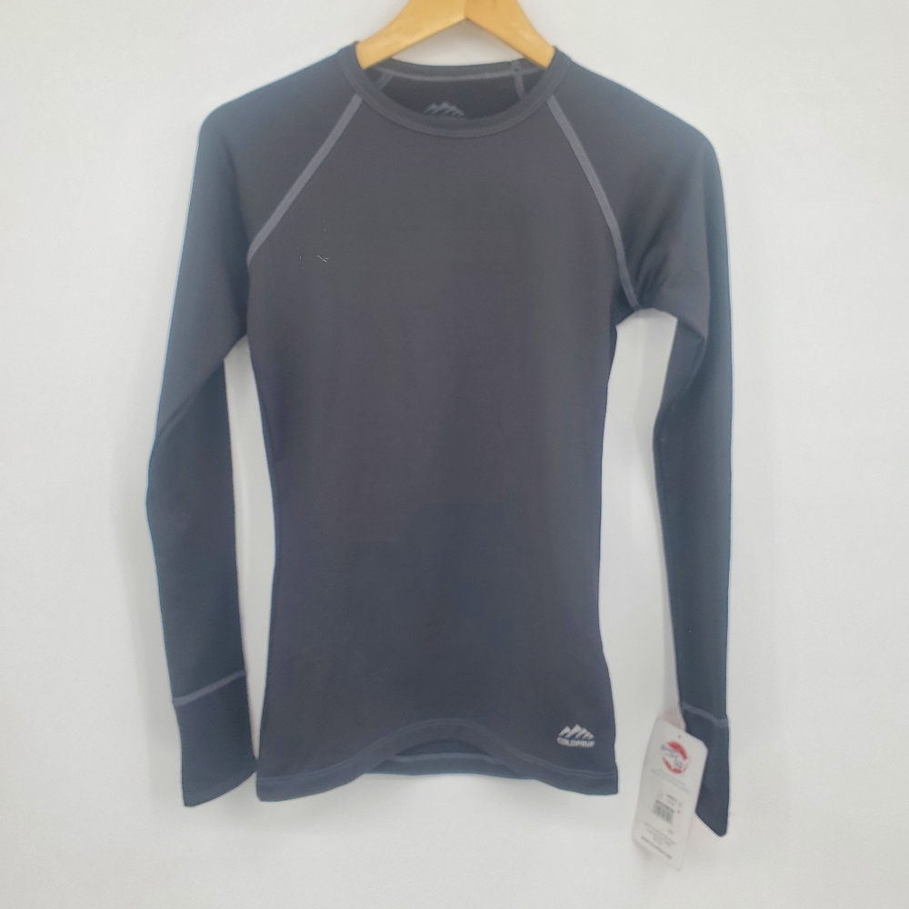 ☆☆ Coldpruf Long Sleeve Fleece Lined Top Size Small NWT Black